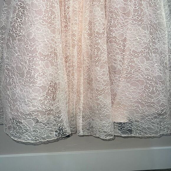 2 CUTE BY J MICHEAL'S pink lace maxi skirt - Picture 13 of 13